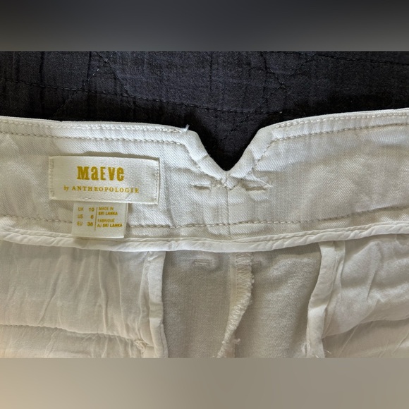 Anthropologie Maeve Remi Wide-Leg Cropped Chino Jean with Pleats - Picture 4 of 5